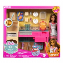 Barbie and Teresa Recipe for Friendship Teresa ve Mutfağı Oyun Seti JCT06